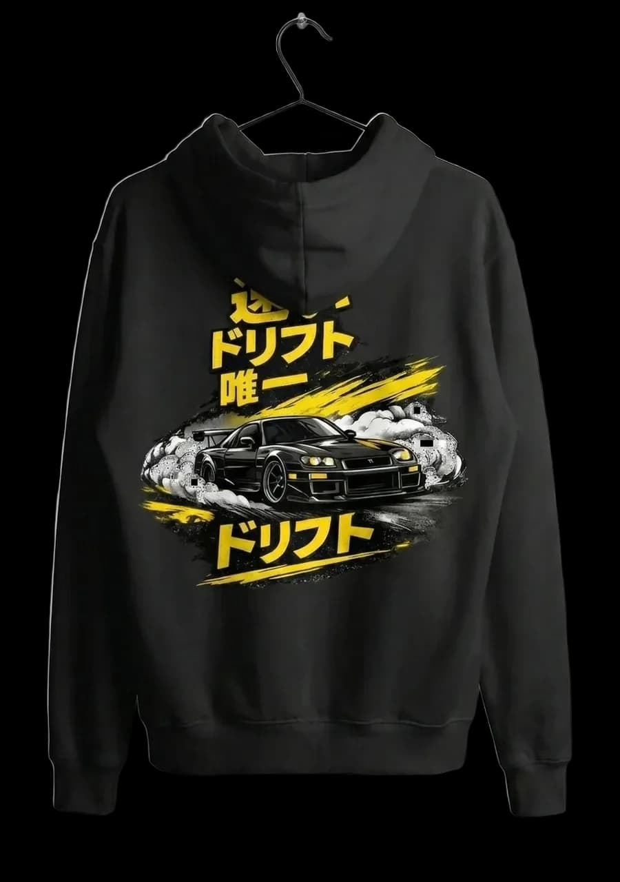 Hoodie RX-7 sur un cintre